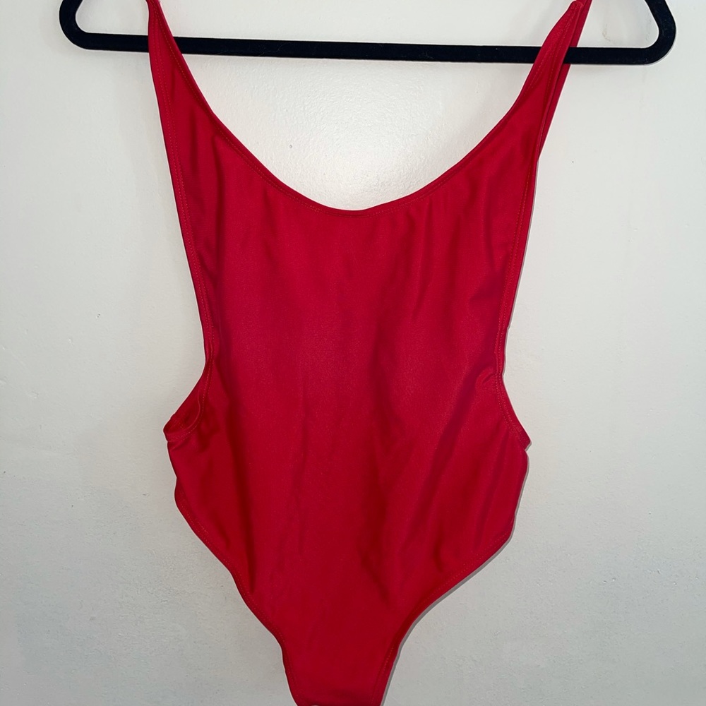 Red One Piece Swimsuit